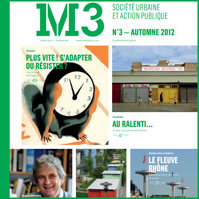 Extrait de la couverture de la revue "M3 Société urbaine et action publique - N°3"